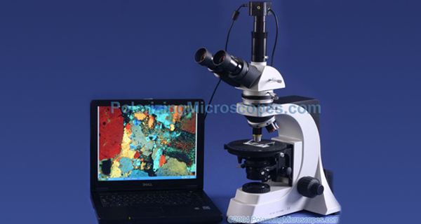 40X – 600X Infinity Corrected Polarizing Trinocular Microscope  W/ Case + Mineral Slides Set W/ Usb Jpg Image Digital Camera 3Mpixel Resolution