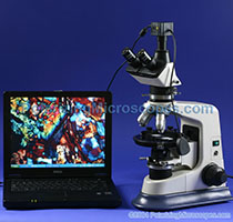40X - 630X Compound Trinocular Polarizing Geological Microscope
